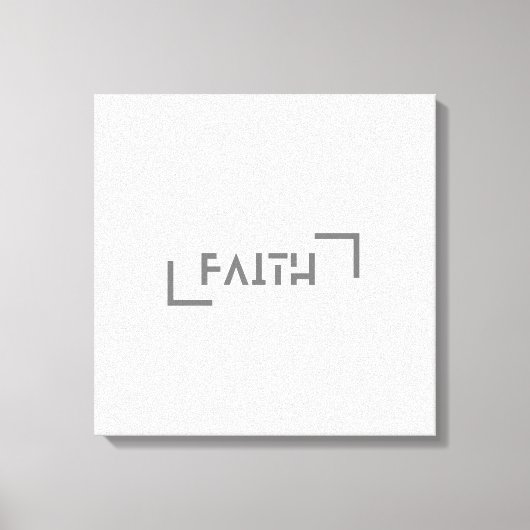 Modern minimalistisch geloof canvas afdruk (Voorkant)