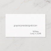 Modern minimalistisch geometrisch Abstract Visitek Visitekaartje (Achterkant)