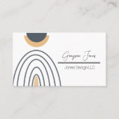 Modern minimalistisch geometrisch Abstract Visitek Visitekaartje (Voorkant)