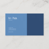 Modern minimalistisch geometrisch bedrijf visitekaartje (Achterkant)