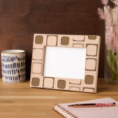 Modern minimalistisch geometrisch gegraveerd Afbee (Links)