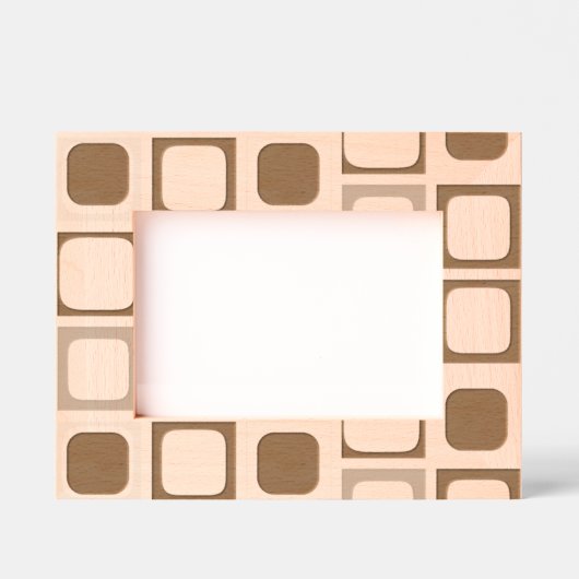 Modern minimalistisch geometrisch gegraveerd Afbee (Voorkant)