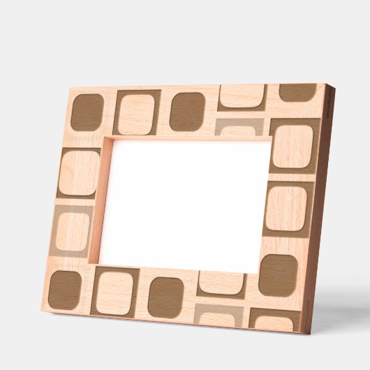 Modern minimalistisch geometrisch gegraveerd Afbee (Links)