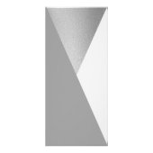 Modern minimalistisch geometrisch huwelijksmenu reclamekaart (Achterkant)