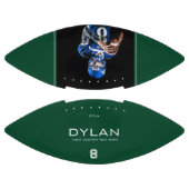 Modern minimalistisch gepersonaliseerd keepomwille american football (Panelen)