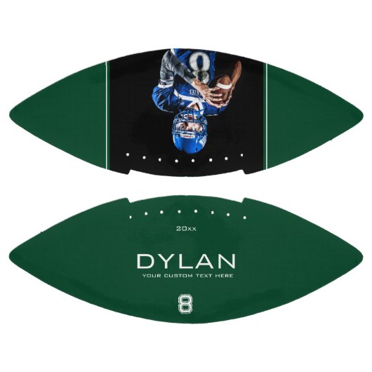 Modern minimalistisch gepersonaliseerd keepomwille american football (Panelen)