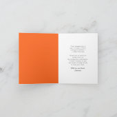 Modern minimalistisch gespleten vierkant foto-Afst Bedankkaart (Binnen)