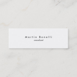 Modern minimalistisch gewoon mager Visitekaartje