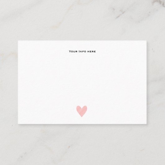 Modern minimalistisch glitter Gift certificate Visitekaartje (Achterkant)