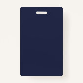 Modern minimalistisch Gold Geometric Midnight Blue Badge (Achterkant)