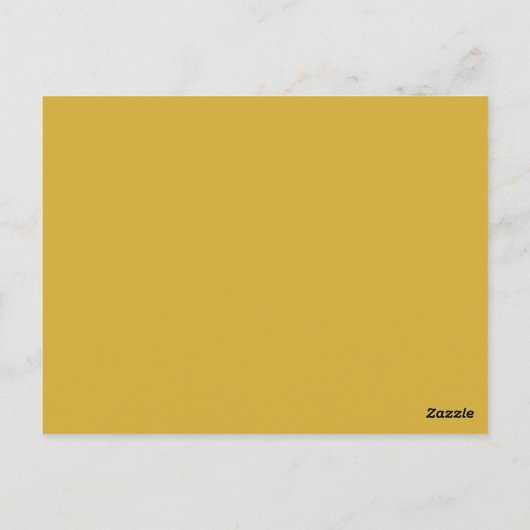 Modern minimalistisch Gold Hartelijk dank voor uw  Briefkaart (Achterkant)