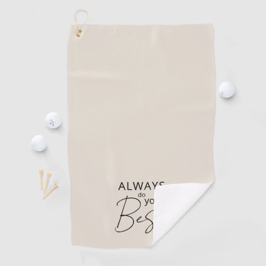 Modern minimalistisch golfhanddoek (Insitu)