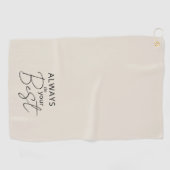 Modern minimalistisch golfhanddoek (Horizontaal)