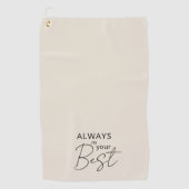 Modern minimalistisch golfhanddoek (Voorkant)