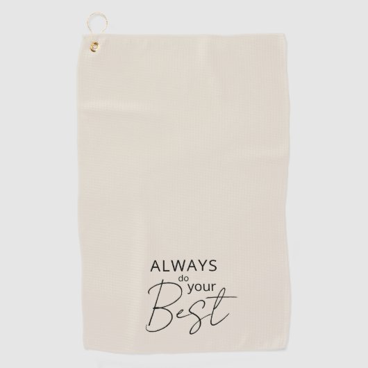 Modern minimalistisch golfhanddoek (Voorkant)