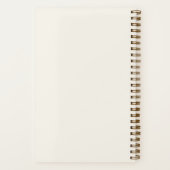 Modern minimalistisch gouden schrift | Off White G Notitieboek (Achterkant)