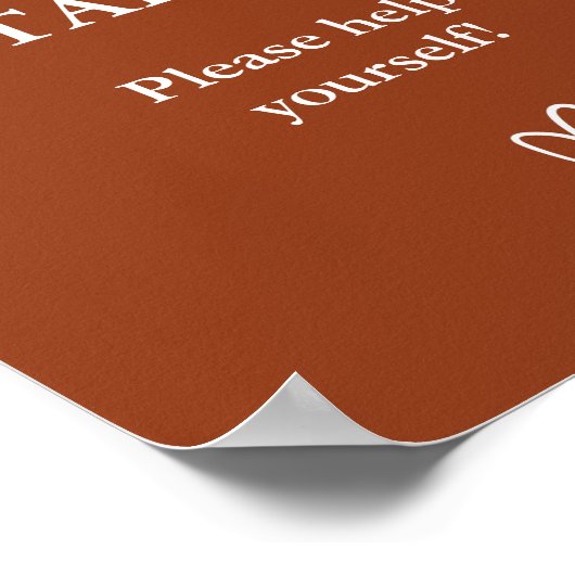 Modern minimalistisch graastafelteken poster (Hoek)