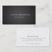 Modern minimalistisch grijs classy Visitekaartje (Voorkant / Achterkant)