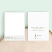 Modern minimalistisch grijs juwelenscherm visitekaartje