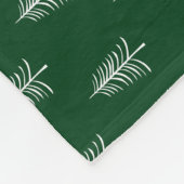 Modern minimalistisch groen kerstboompatroon fleece deken (Hoek)