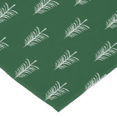 Modern minimalistisch groen kerstboompatroon korte tafelloper (Hoek)