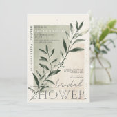 Modern minimalistisch groen Sage Vrijgezellenfeest Kaart (Staand voorkant)