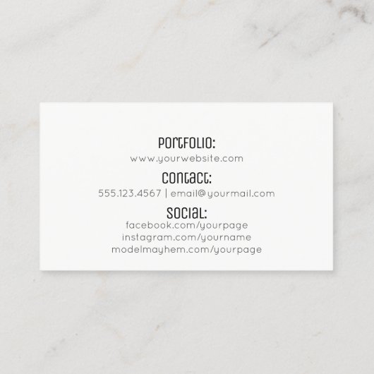 modern - minimalistisch haarstylisschaar visitekaartje (Achterkant)