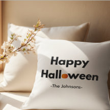 Modern minimalistisch Halloween kussen – gepersona