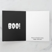 Modern Minimalistisch Halloween – Persoonlijk Kaart (Binnen)