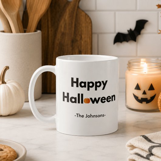 Modern Minimalistisch Halloween – Persoonlijk Koffiemok