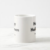 Modern Minimalistisch Halloween – Persoonlijk Koffiemok (Center)