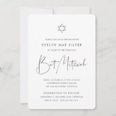 Modern minimalistisch handgeschreven script baat M Kaart (Voorkant)