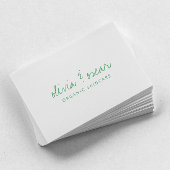 Modern minimalistisch handgeschreven script Kelly Visitekaartje