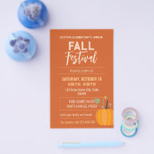 Modern minimalistisch Herfst Festivalflyerpapier Flyer (Enkel)