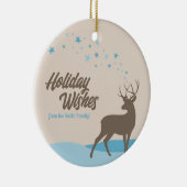 Modern minimalistisch hert Holiday Ornament niet-f (Rechts)