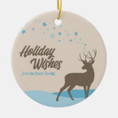 Modern minimalistisch hert Holiday Ornament niet-f (Voorkant)