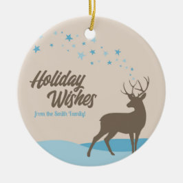 Modern minimalistisch hert Holiday Ornament niet-f