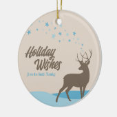 Modern minimalistisch hert Holiday Ornament niet-f (Links)