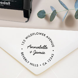 Modern minimalistisch | Het Terugkeeradres van de  Zelfinktende Stempel