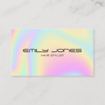 Modern minimalistisch holografisch Visitekaartje