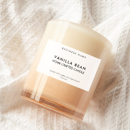 Modern minimalistisch Homemade Kandle Label Voedselcontainer Etiket