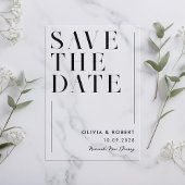 Modern minimalistisch homohuwelijk acryl uitnodigingen