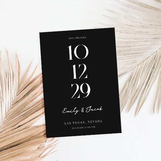 Modern minimalistisch homohuwelijk save the date