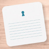 Modern minimalistisch hoofdkwartier nieuw startpun notitiekaartje