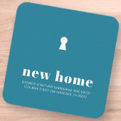 Modern minimalistisch hoofdkwartier nieuw startpun notitiekaartje