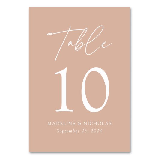 Modern minimalistisch huwelijk kaart (Voorkant)