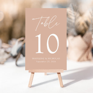 Modern minimalistisch huwelijk kaart