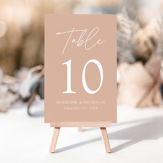 Modern minimalistisch huwelijk kaart