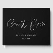 Modern minimalistisch huwelijksgastenboek gastenboek (Voorkant)