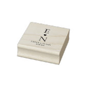Modern minimalistisch huwelijksmonogram rubberstempel (Stempel)